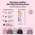 Genuine Leather Mini Bag Matching Game